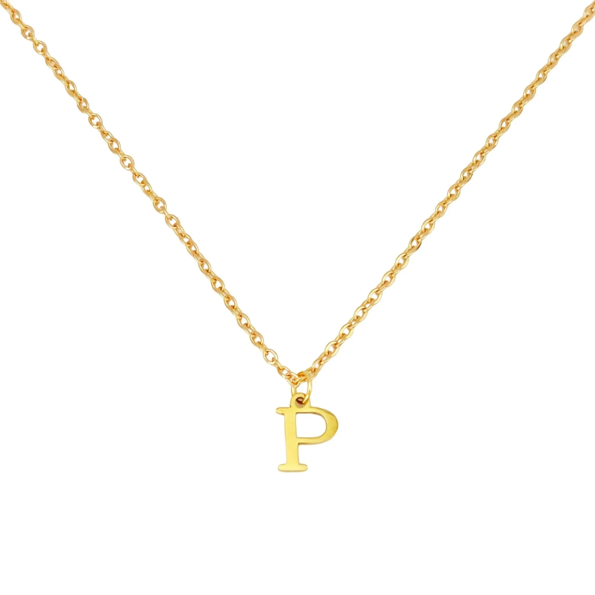 Alphabet Necklace Gold