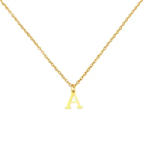 Alphabet Necklace Gold