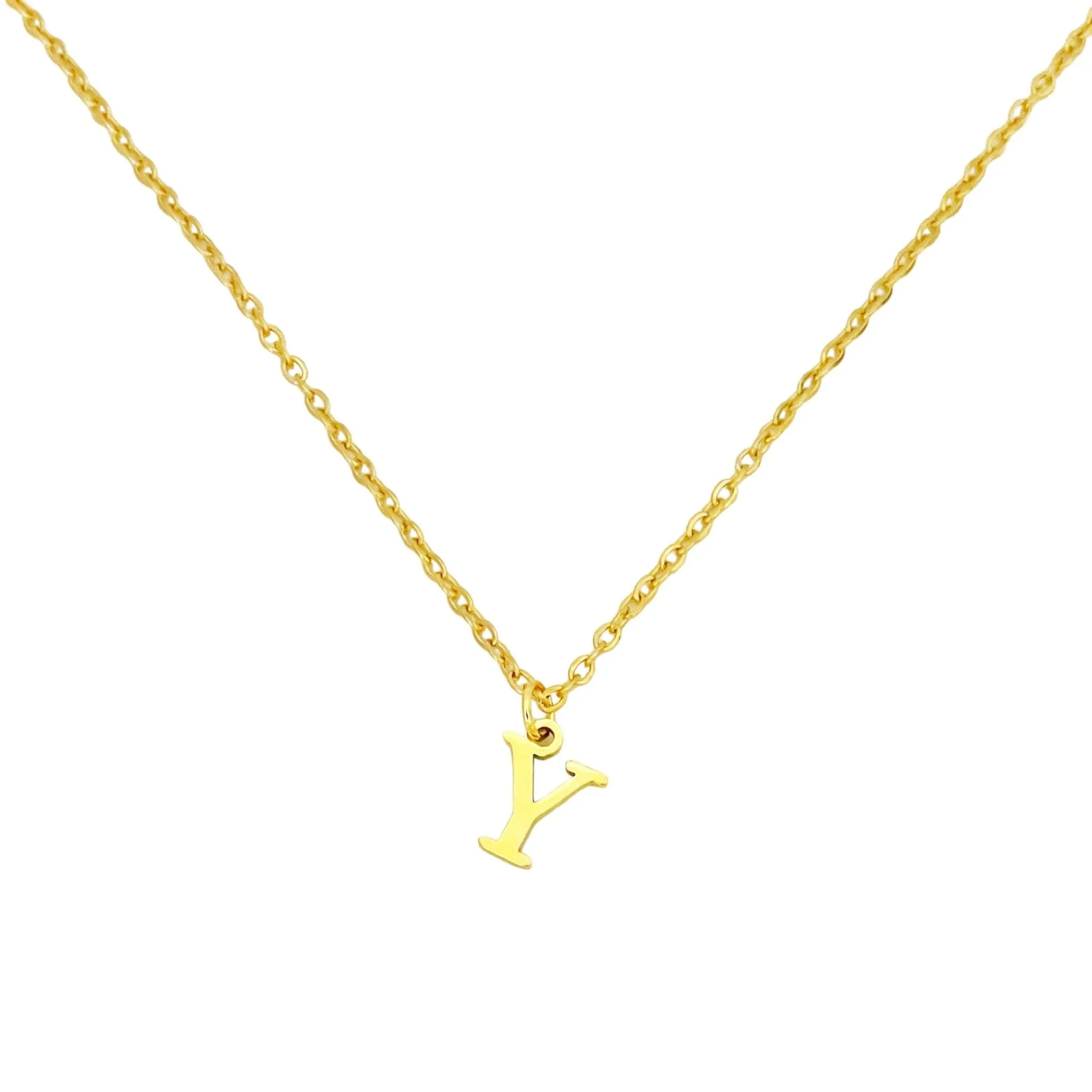 Alphabet Necklace Gold