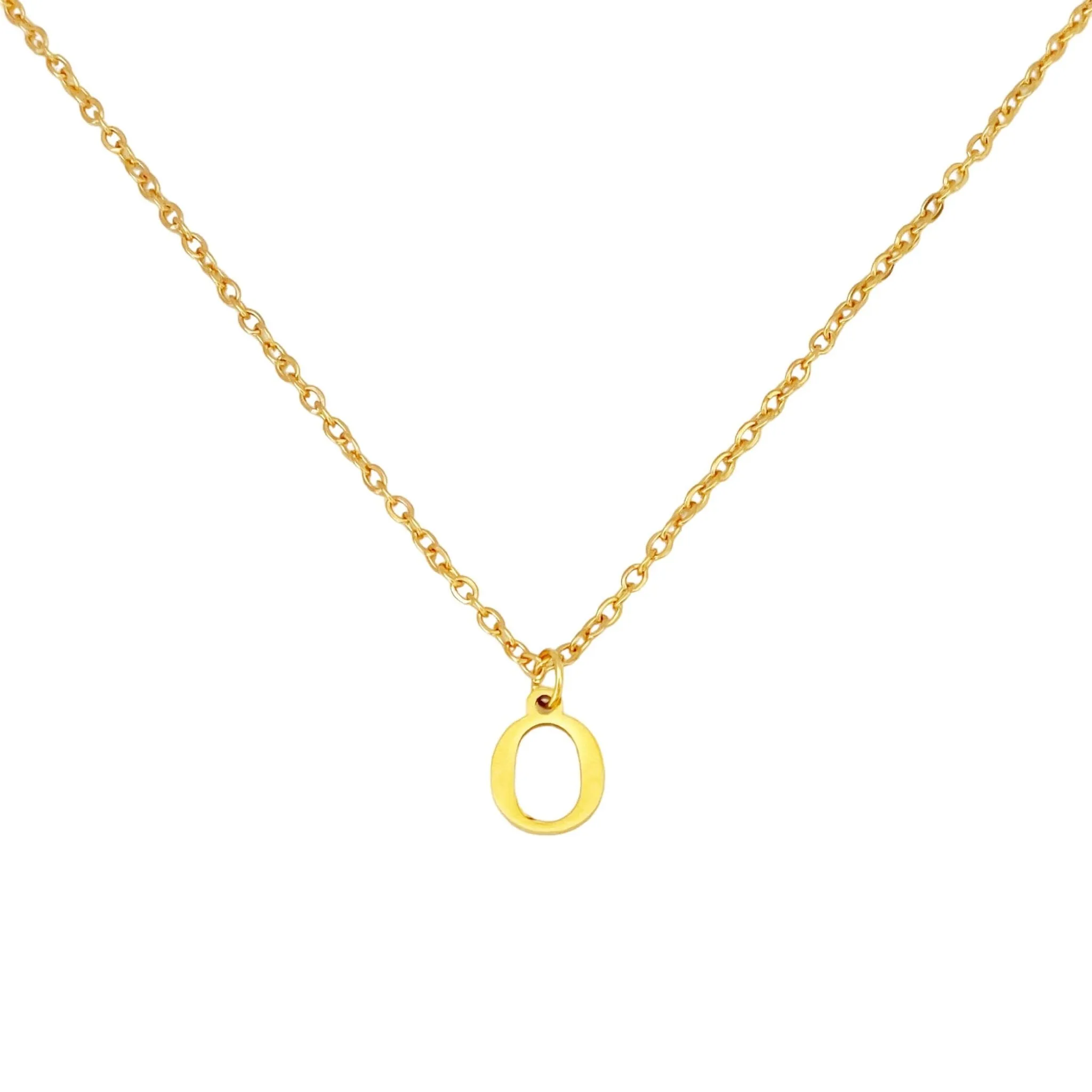 Alphabet Necklace Gold