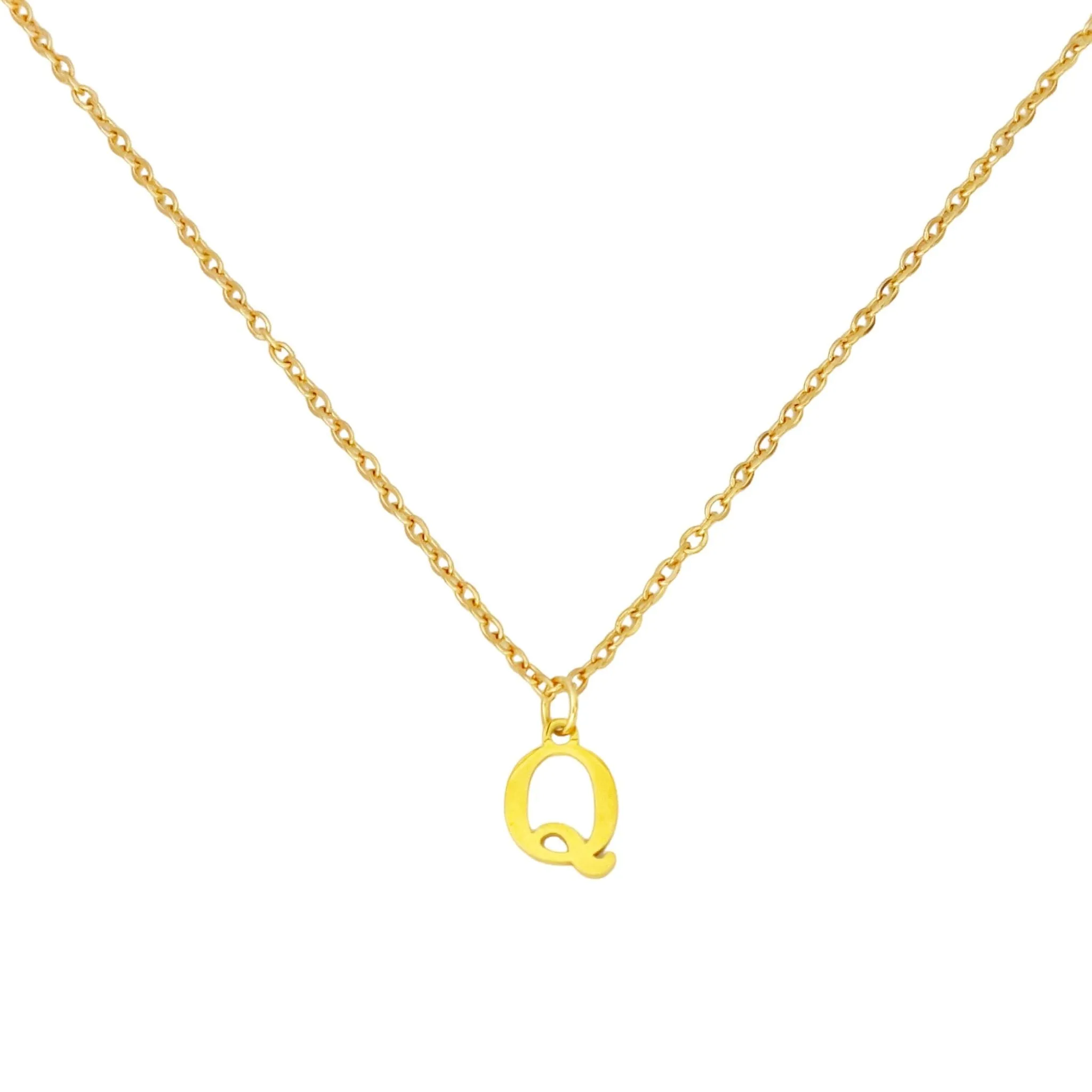 Alphabet Necklace Gold