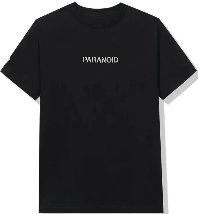 Anti Social Social Club x Undefeated Paranoid Black Tee