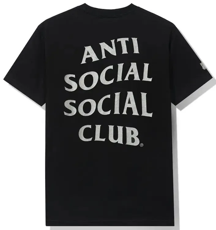 Anti Social Social Club x Undefeated Paranoid Black Tee