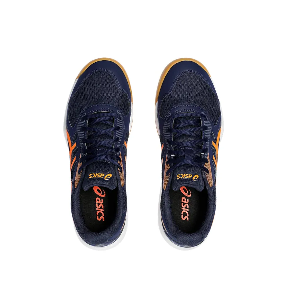 ASICS Men's Upcourt 5 Badminton Shoe (Peacoat/Shocking Orange)