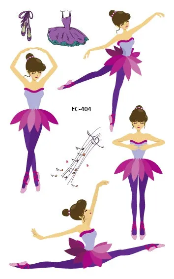 Ballet Tattoo Stickers