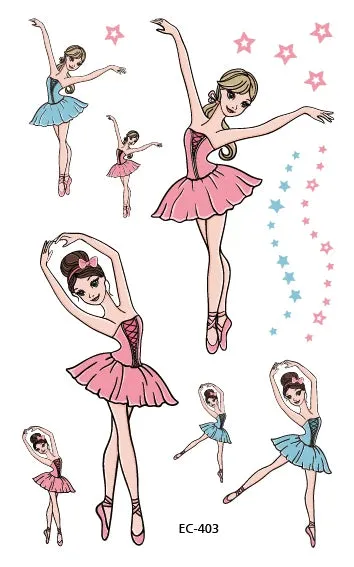 Ballet Tattoo Stickers