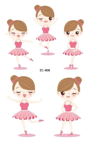 Ballet Tattoo Stickers