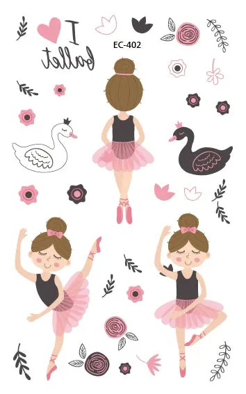 Ballet Tattoo Stickers