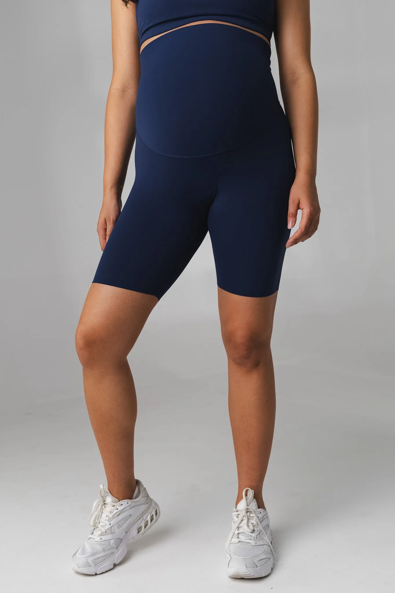 Cloud II™ Maternity Biker Short - Sapphire