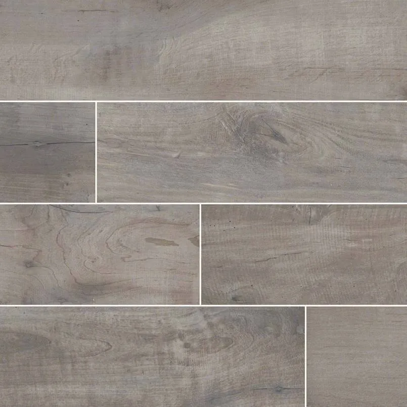 Country River Porcelain Collection Stone - 8"x48" Plank