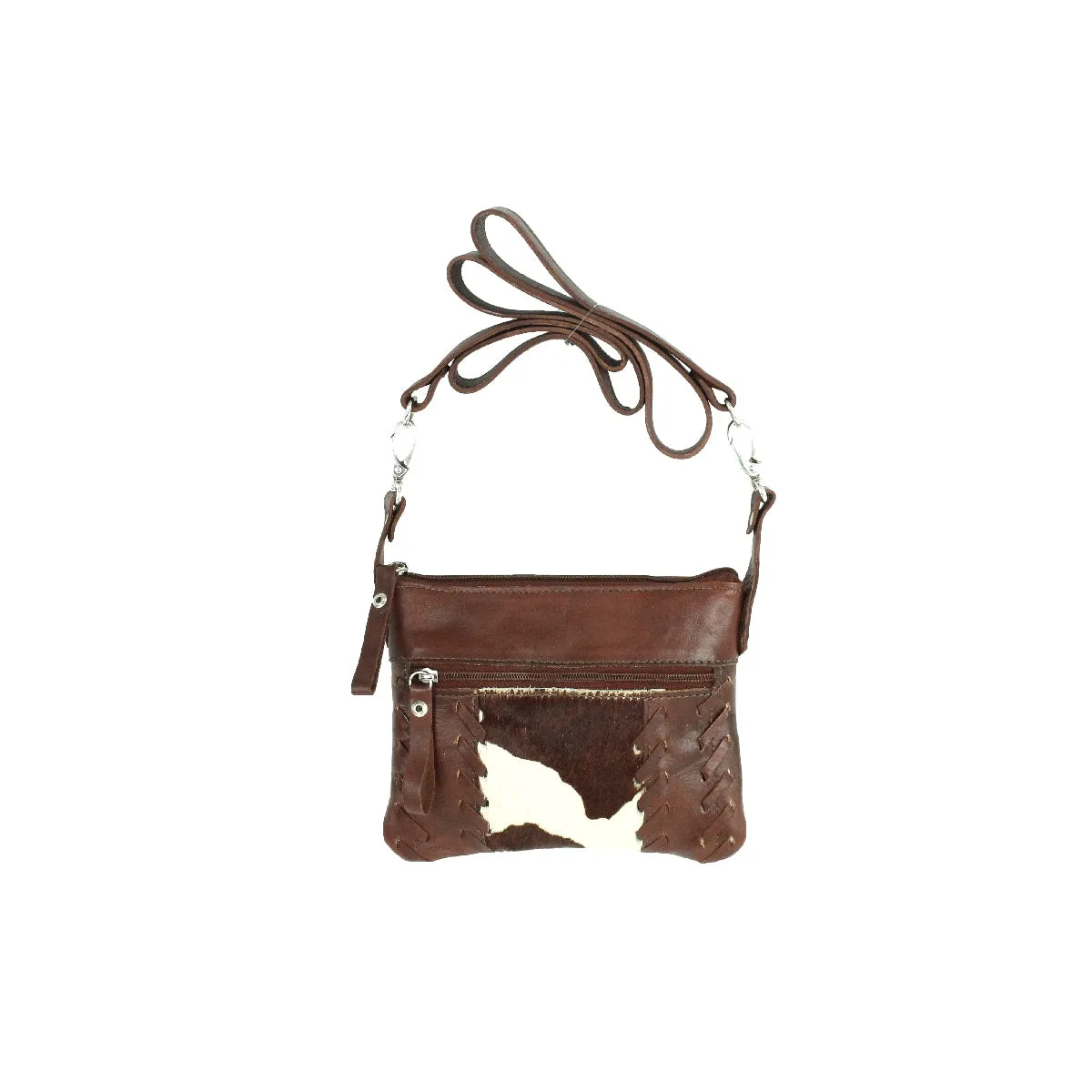 Cowtown Trail Rider Crossbody/Hip Bag w/ Hair-On Hide