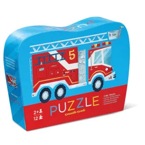 Crocodile Mini Puzzle 12pc - Fire Truck