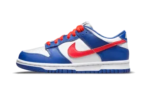 Dunk Low White Royal Red