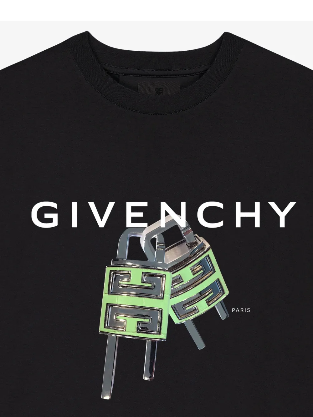 Givenchy 4G Lock T-Shirt Black Slim Fit