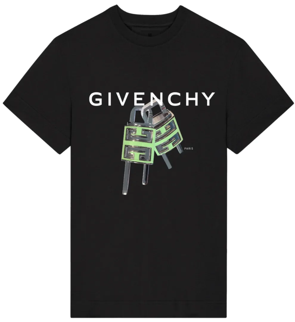 Givenchy 4G Lock T-Shirt Black Slim Fit