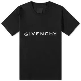 Givenchy Archetype Logo T-Shirt Black Slim Fit