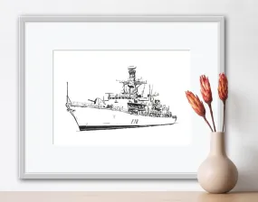 HMS Kent - F78 - INDIGO ZULU INK