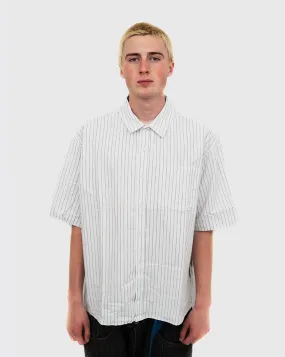 Huffer Short Sleeve Oxford Shirt - Chalk