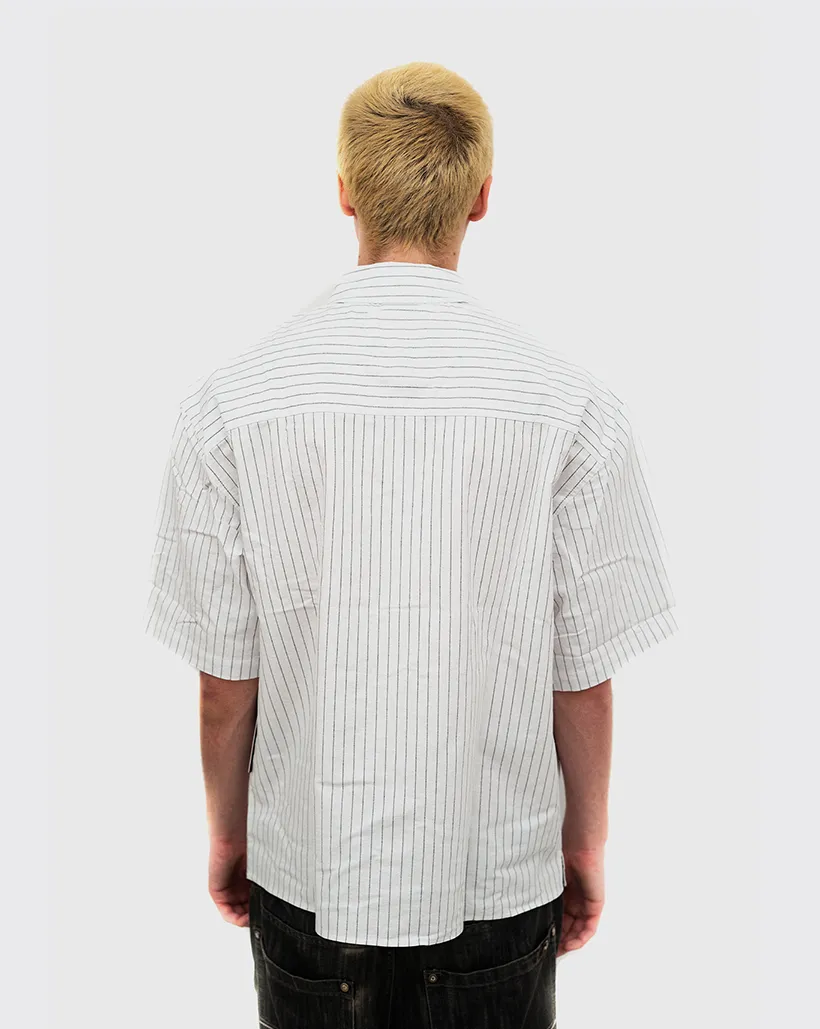 Huffer Short Sleeve Oxford Shirt - Chalk