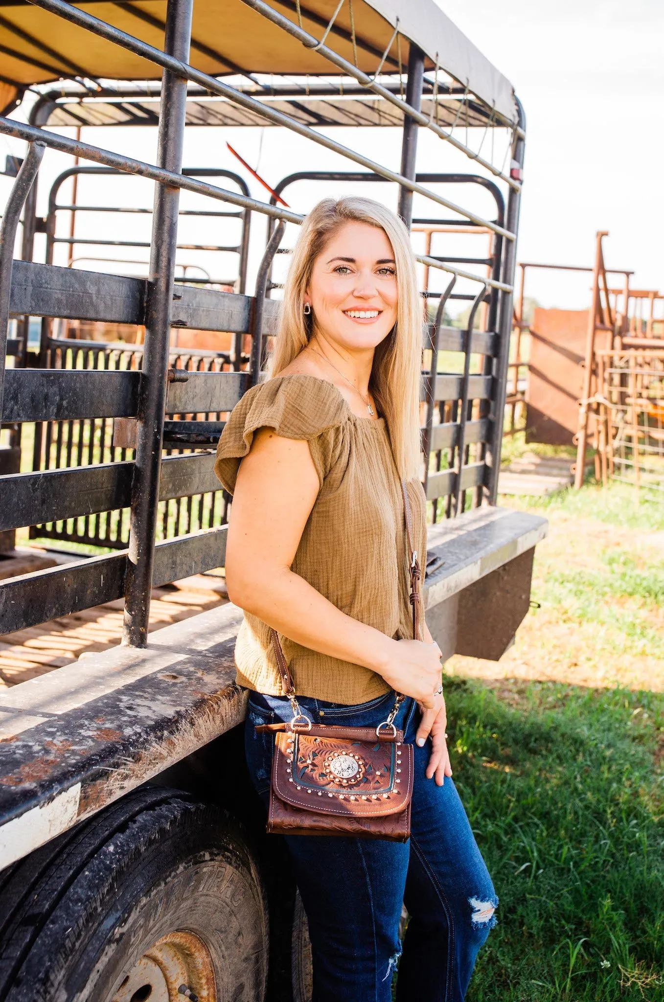 Lady Lace Texas Two-Step Crossbody Bag/Wallet