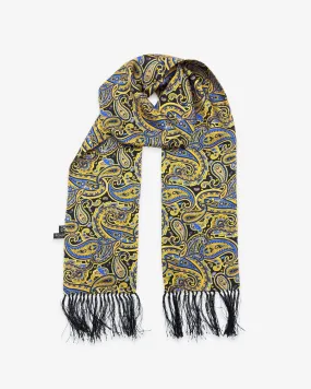 Men's Silk Aviator Scarf in Paisley - The Ormond Aviator