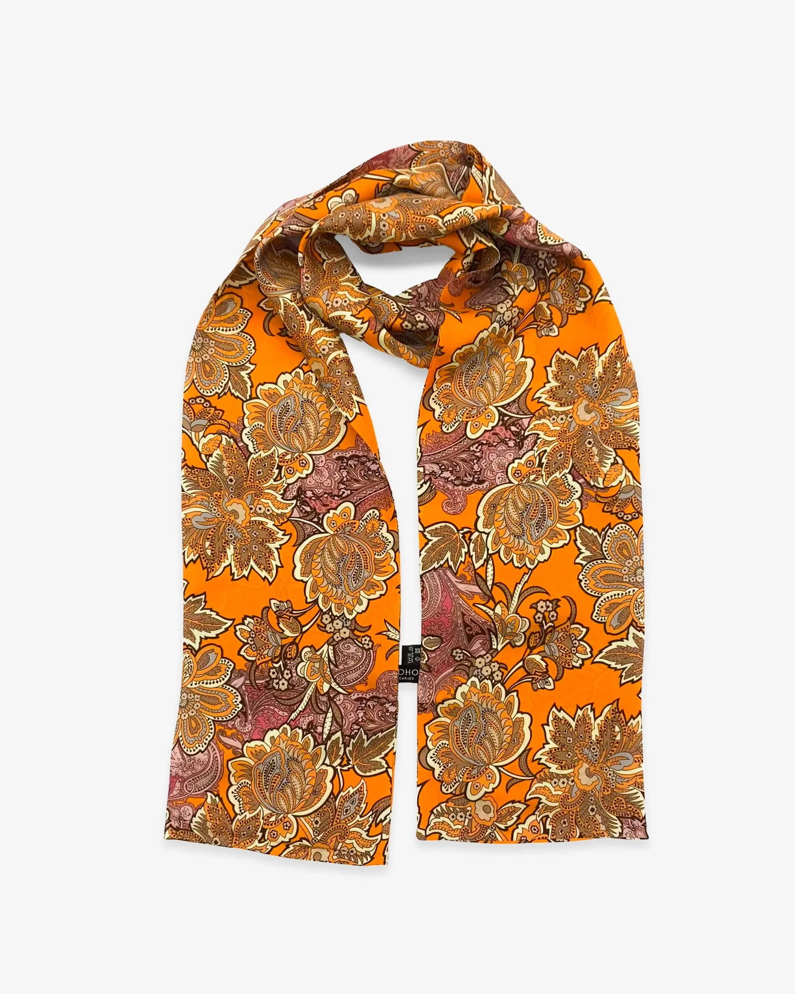 Men's Silk Paisley Scarf - The Niagra