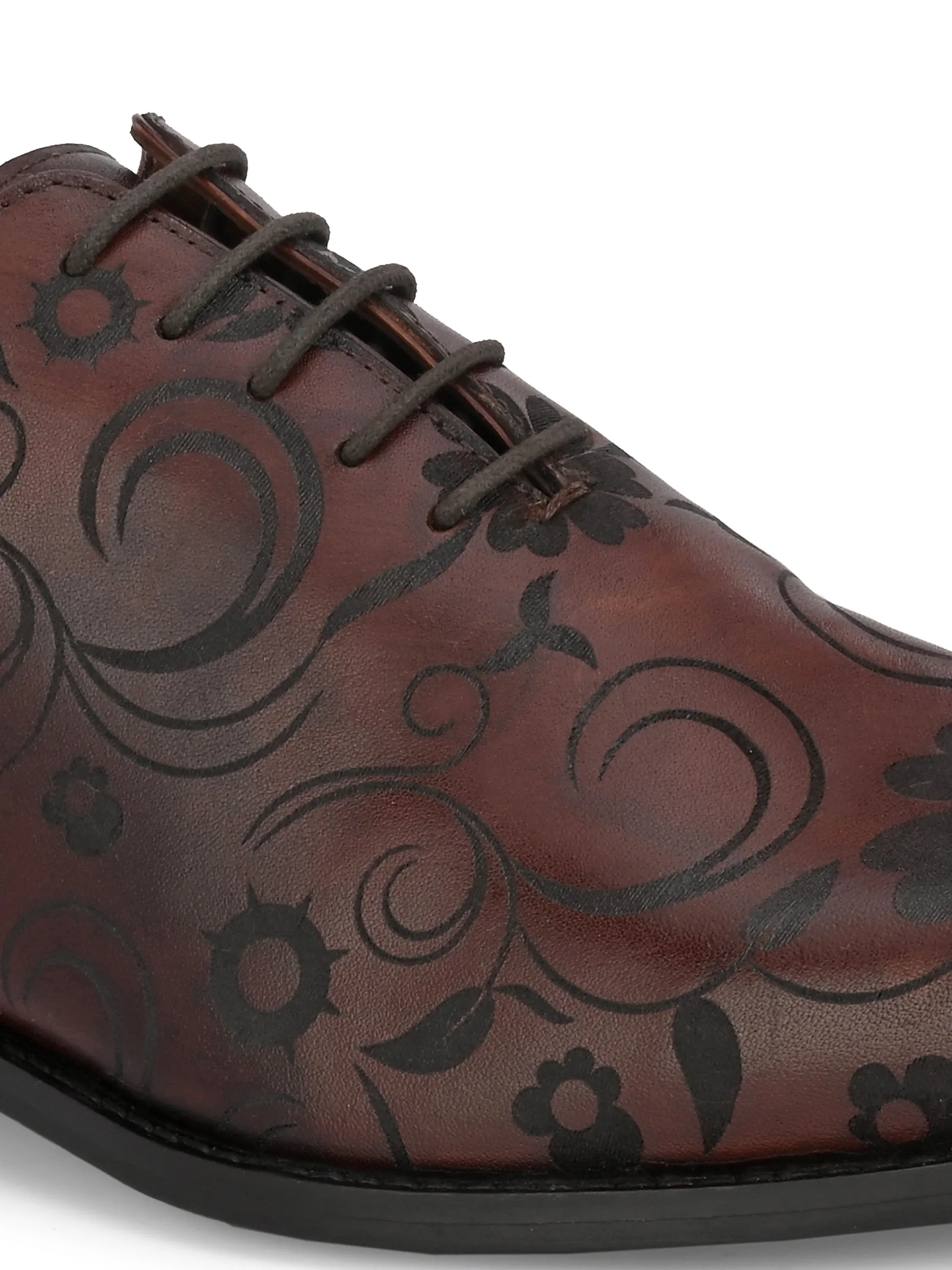 Titan Brown Derby Shoes