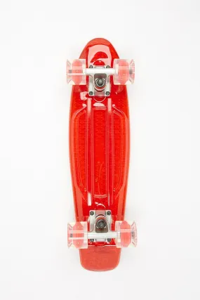 Transparent Wheel Red 22" Cruiser