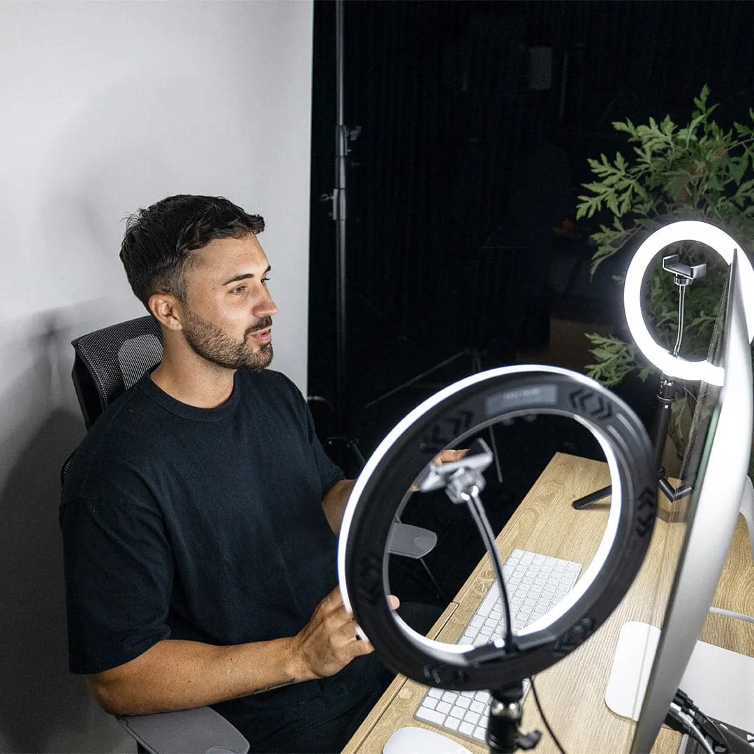 'Triple Rainbow' Youtube Gaming Content Creator Dual RGB Unicorn Ring Light Kit