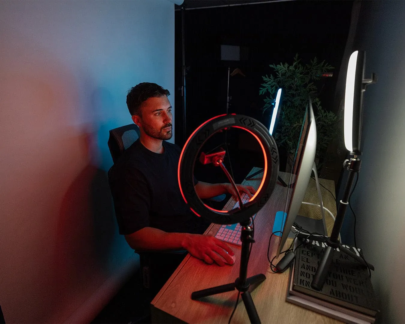 'Triple Rainbow' Youtube Gaming Content Creator Dual RGB Unicorn Ring Light Kit