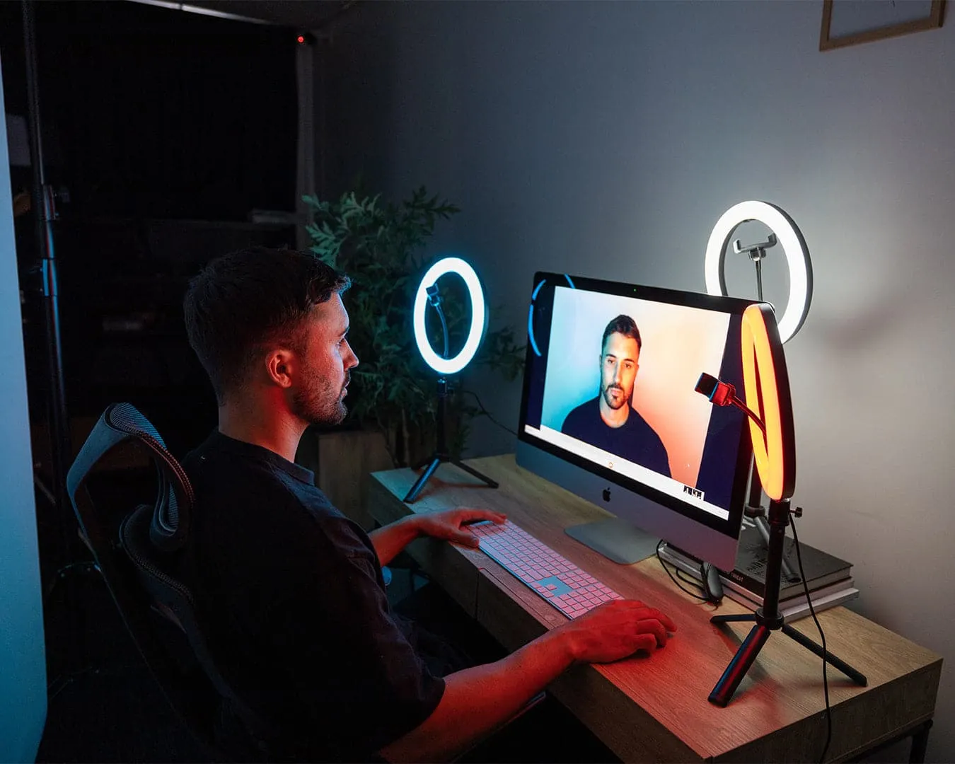 'Triple Rainbow' Youtube Gaming Content Creator Dual RGB Unicorn Ring Light Kit